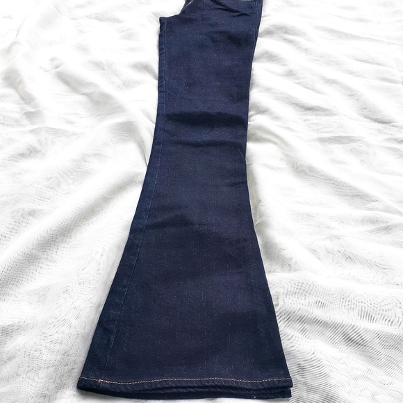 vintage y2k abercrombie dark wash bell bottoms - Picture 7 of 13